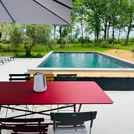 La Casa M-maison Ideale Pour Groupes Familles Amis 12 Personnes Au Calme Avec Piscine בית נופש